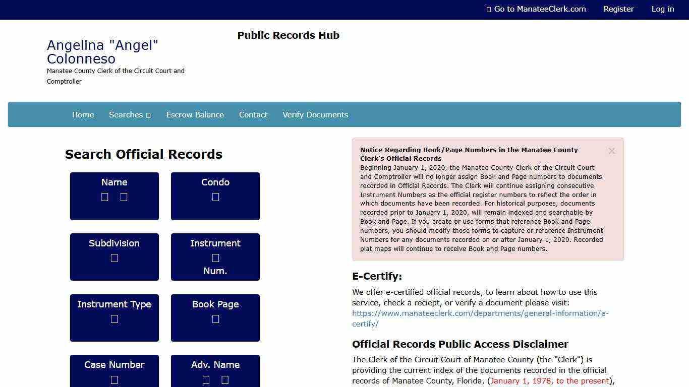 Search Official Records