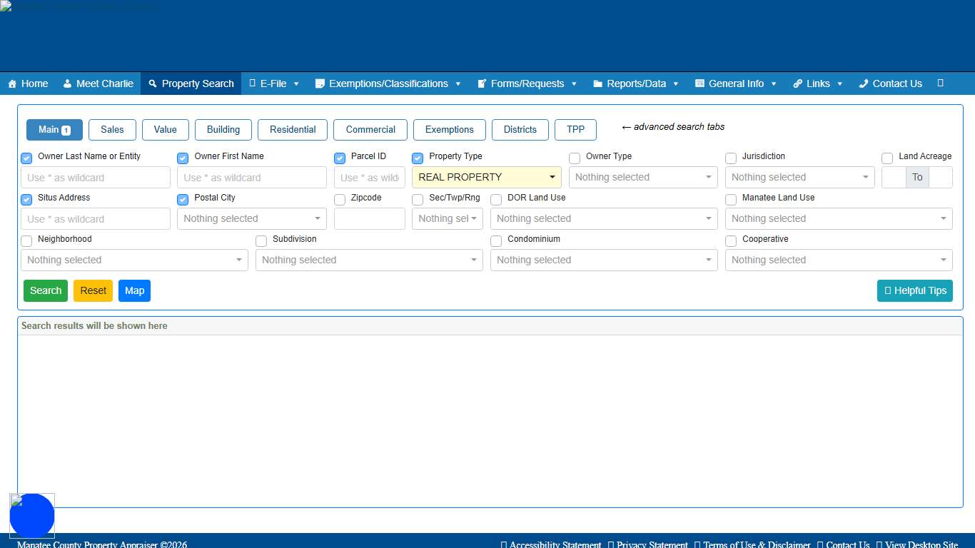 Search – Manatee County Property Appraiser